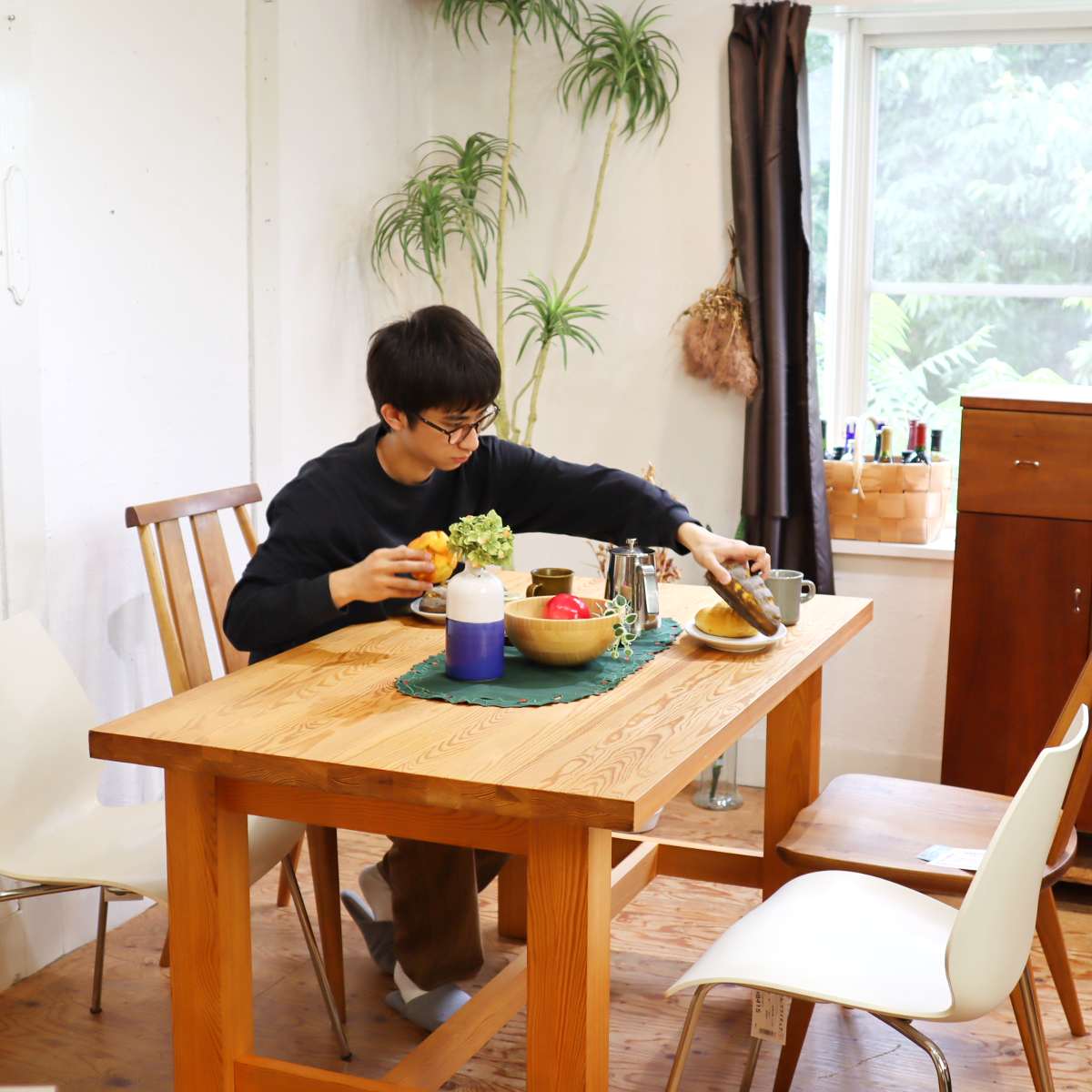 ウニコ / unico グロッソ / Grosso ダイニングテーブル 作業台 パイン