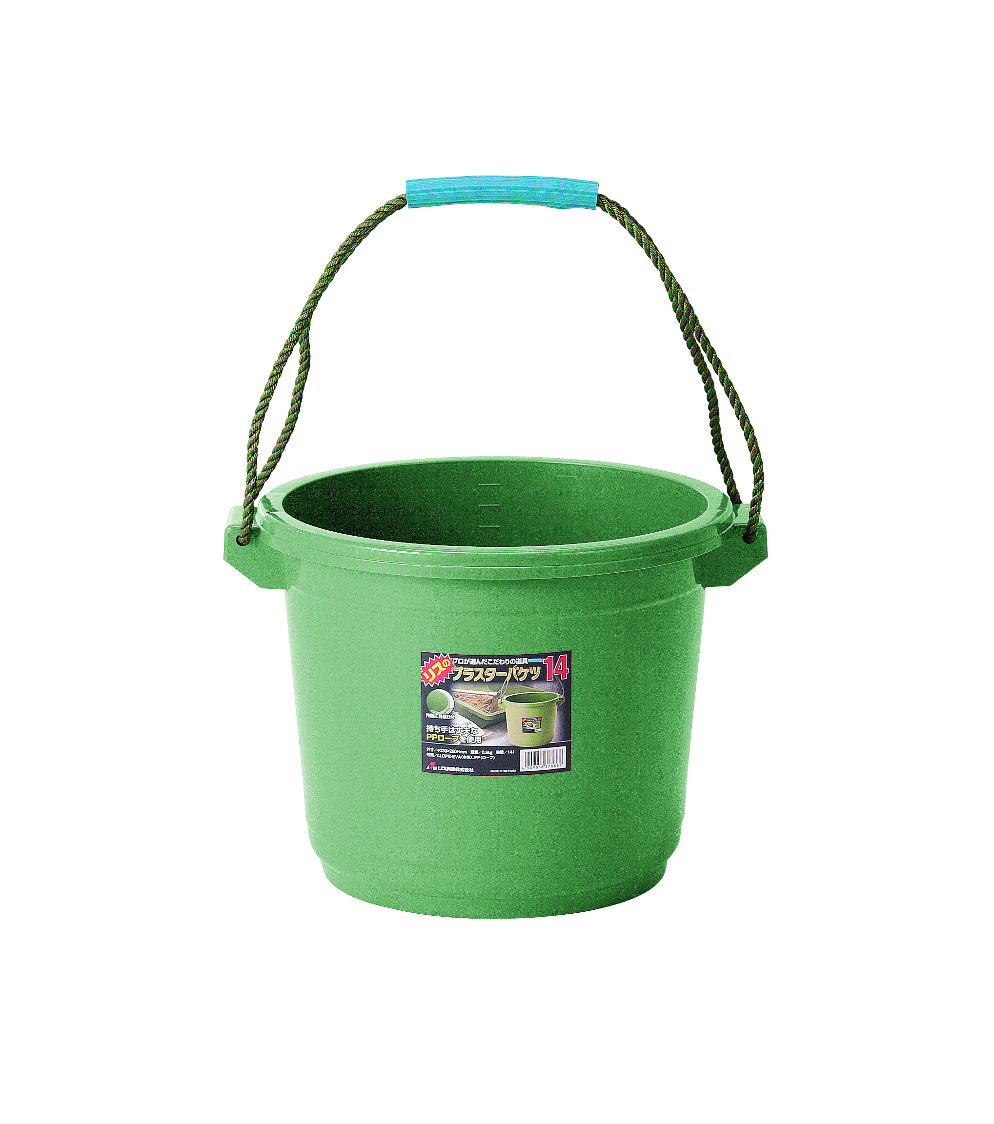 プラスターバケツ 14L グリーン V｜製品詳細｜リスのプラスチックグループ