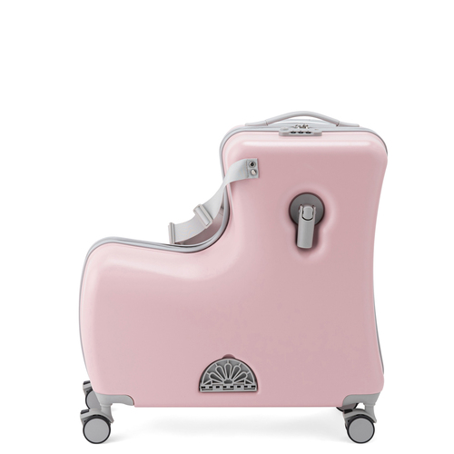 3-5泊] キッズトラベルキャリー 65L くすみピンク 4輪 kidstravel