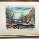 ベルナール・ビュッフェ作 『サンマルタン橋 リトグラフ』 ｜骨董品