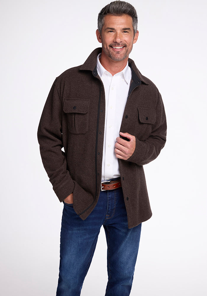 Mens Merino Wool Shirt Jac - Woolx Wilder