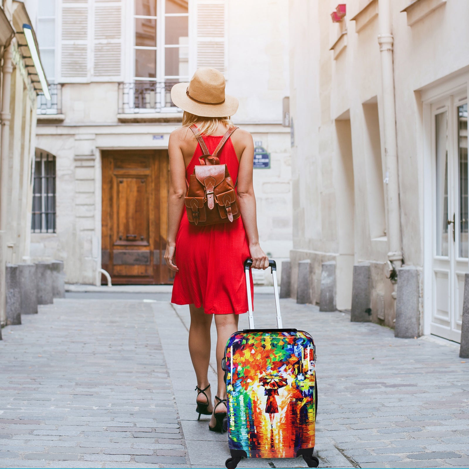 World Traveler Paris Nights 2-Piece Carry-On Hardside Spinner Luggage