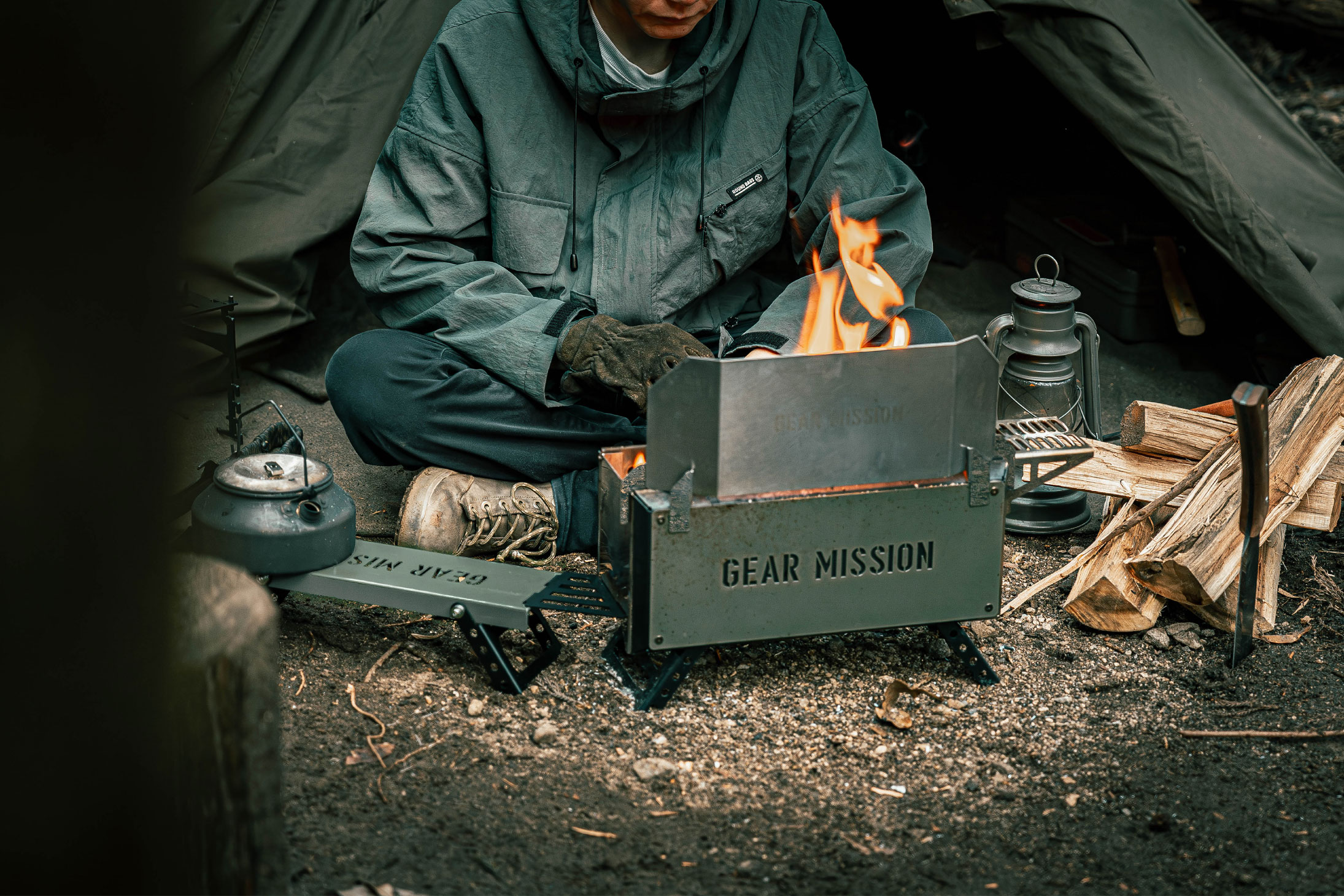 GEAR MISSIONシリーズから専用タンク、専用収納バッグ、焚火台の拡張