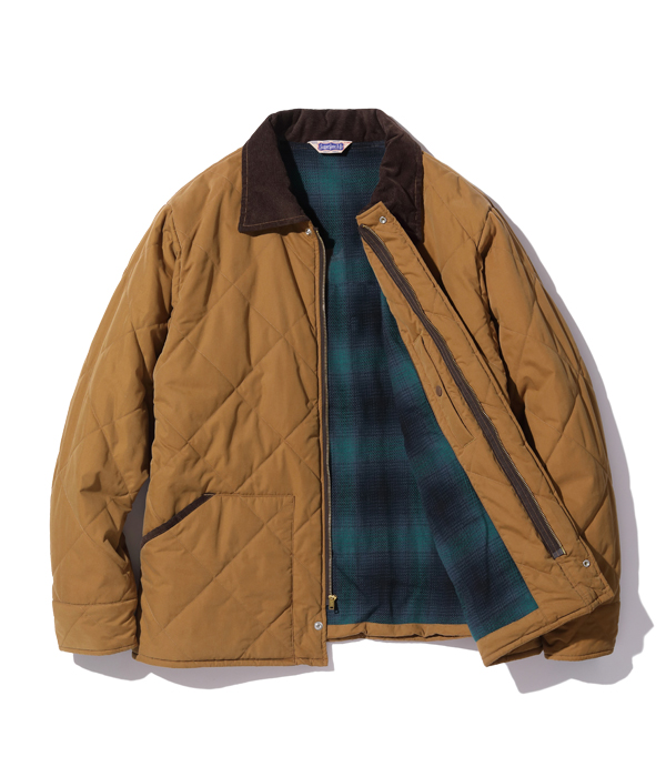 Lot No. SC15402 / WEATHER CLOTH QUILTED WORK JACKET - SUGAR CANE