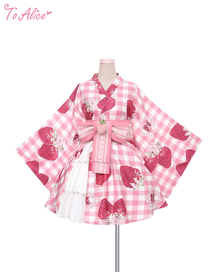 ToAlice】C5130いちご姫浴衣セット - To Alice