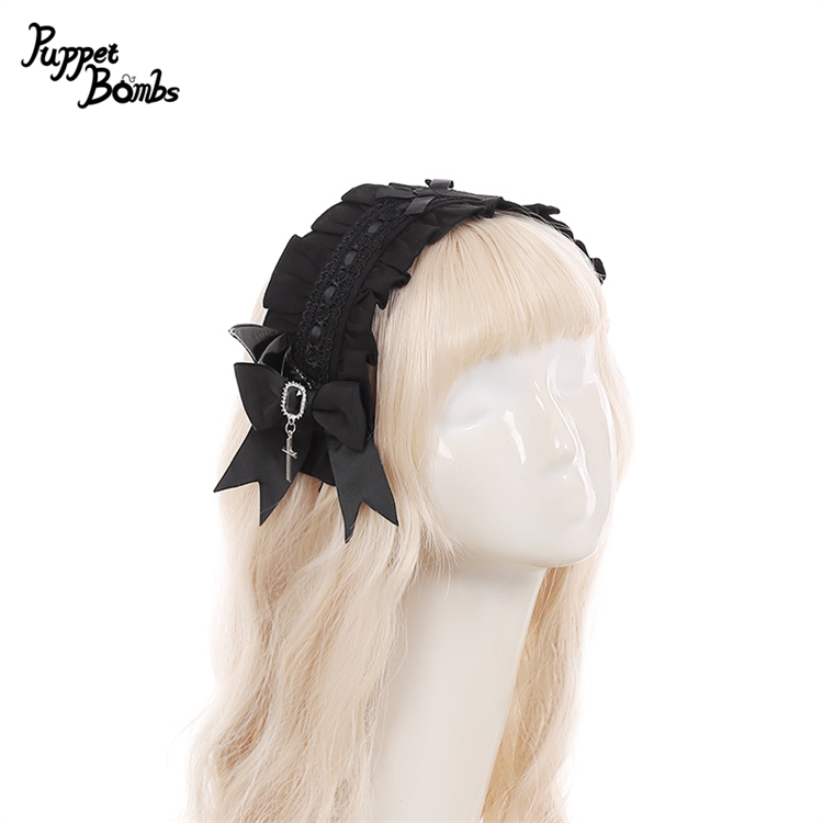 PuppetBombs】QS176 小悪魔リボンヘッドドレス風カチューシャ - To Alice