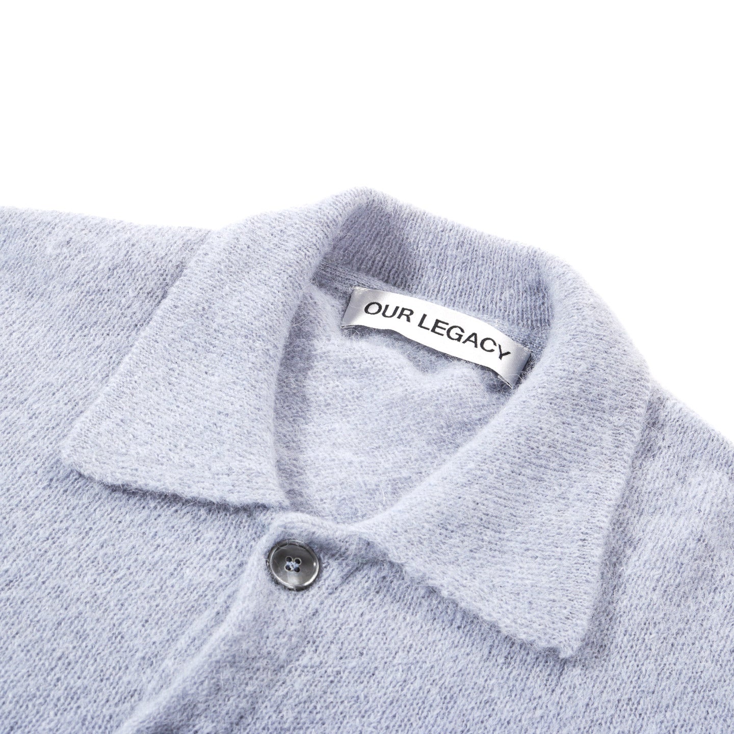 OUR LEGACY EVENING POLO LIVID BLUE FUZZY ALPACA | TODAY CLOTHING