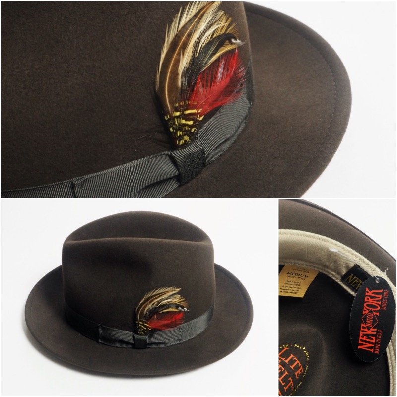 NEW YORK HAT ニューヨークハット フェルトハット フェドーラハット