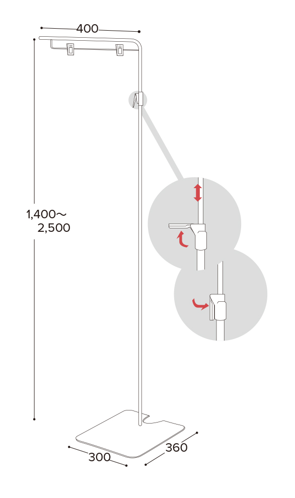 L型フロアスタンド | 株式会社東具