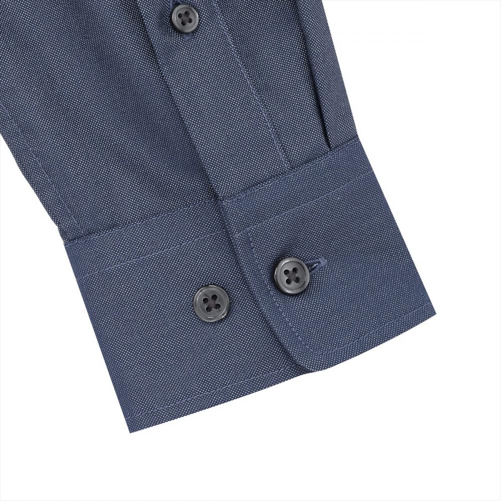 カジュアルシャツ フレンチブルドッグ刺繍 オックスフォードシャツ