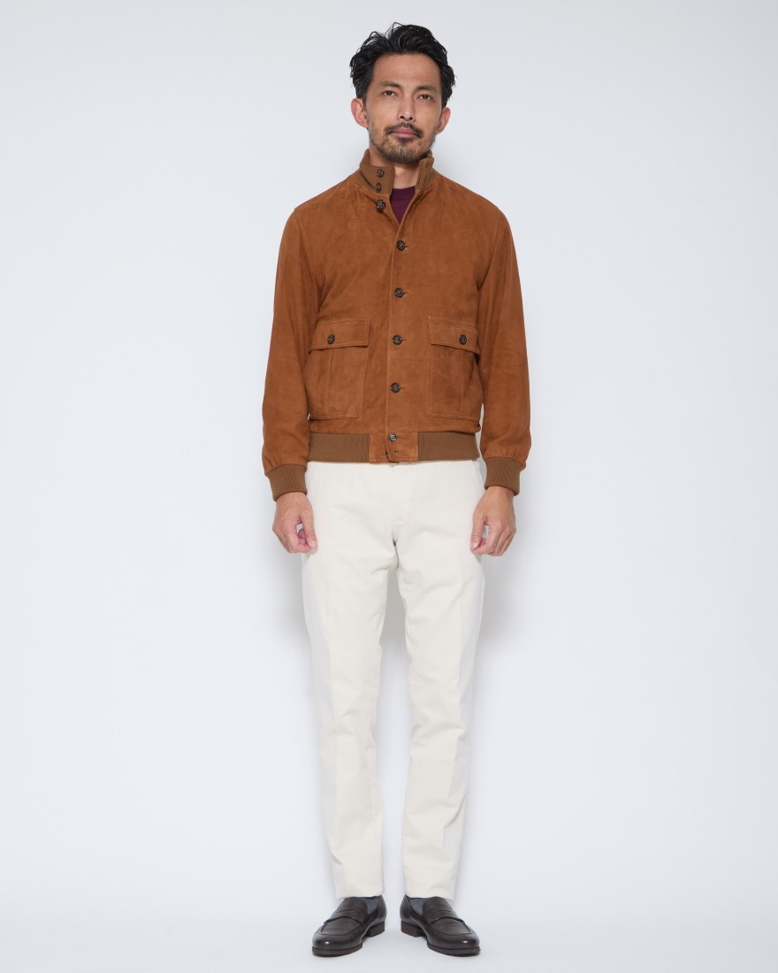 スエードレザーブルゾン【VALSTARINO/JPN SLIM FIT】｜VALSTAR
