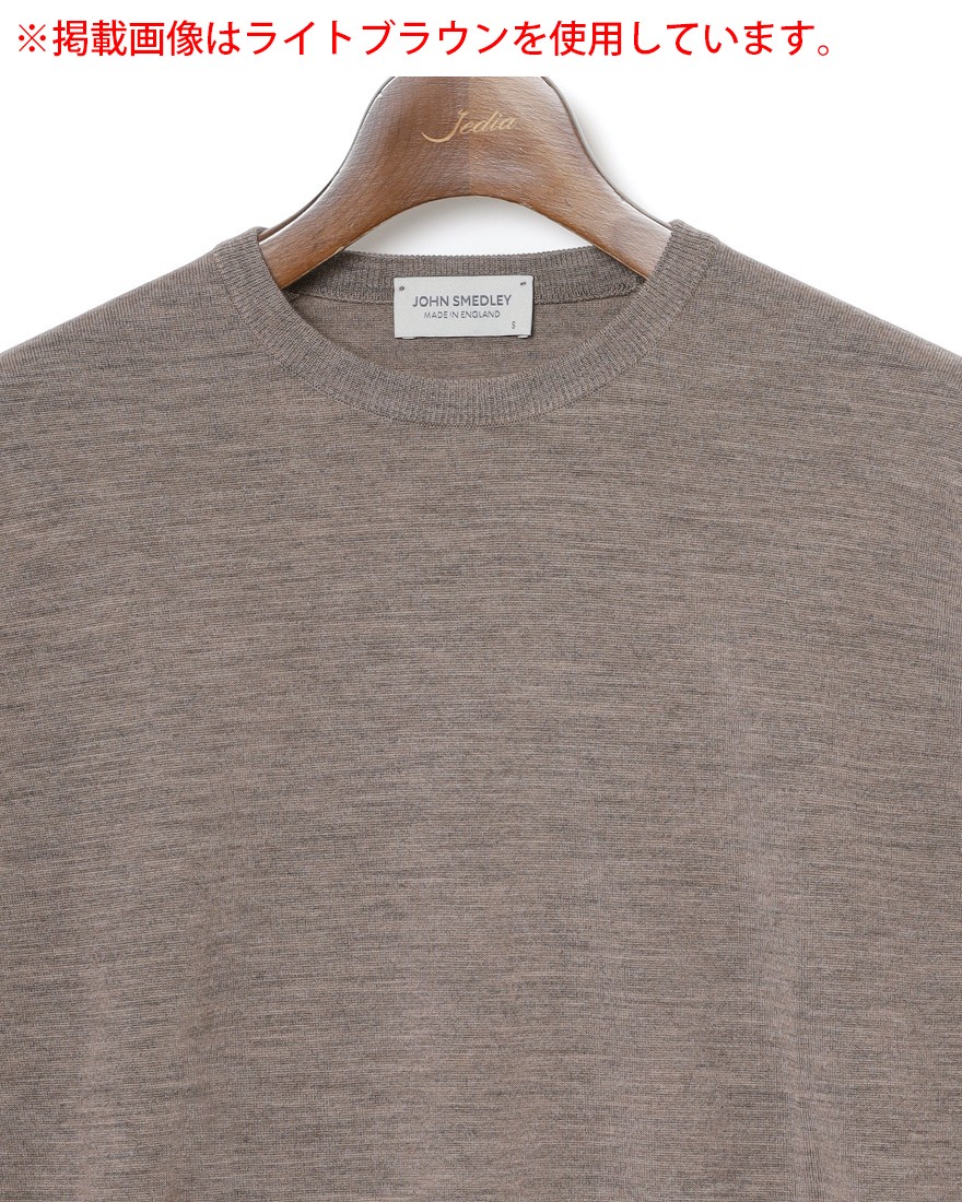 30G ロングスリーブクルーネックニット【SCANLAN/MODERN FIT】｜JOHN