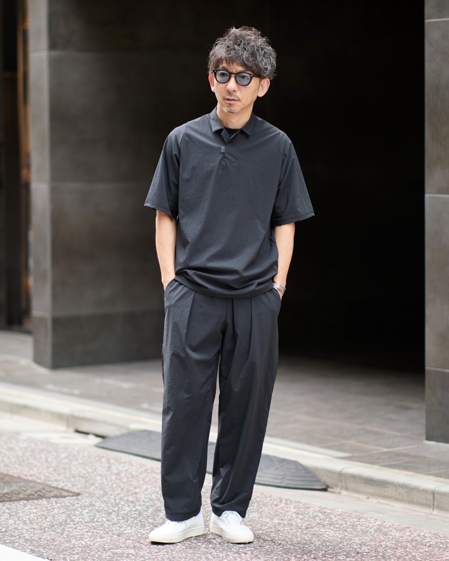 ナイロンストレッチ ポロシャツ【CAPSULESNAP POLO SHIRT DR