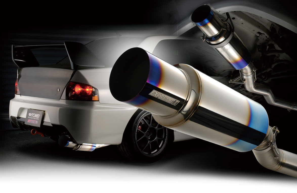 EXPREME Ti TITANIUM MUFFLER for EVO7-9 4G63 JAPANESE BUMPER