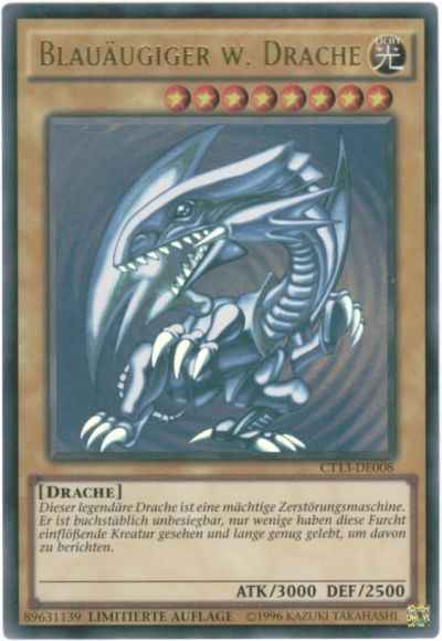 遊戯王】 青眼の白龍 ドイツ語版 Limited Edition CT13-DE008 Ultra
