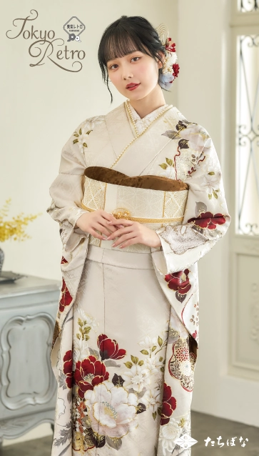 松本恵莉紗ちゃん”着用の振袖-白｜成人記念の新作振袖ご紹介