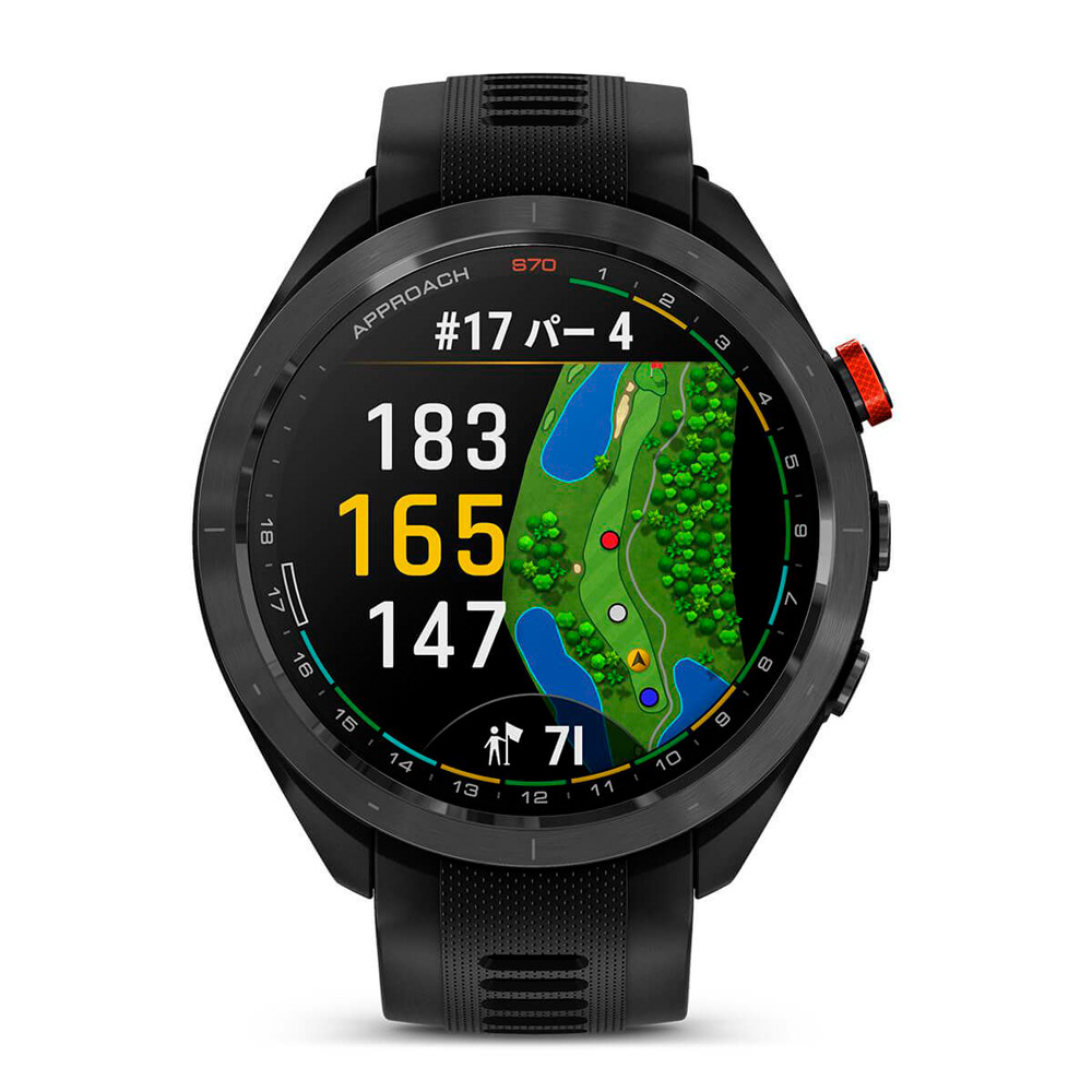 Garmin ガーミン Approach S70 47mm ブラック AMOLEDディスプレイ