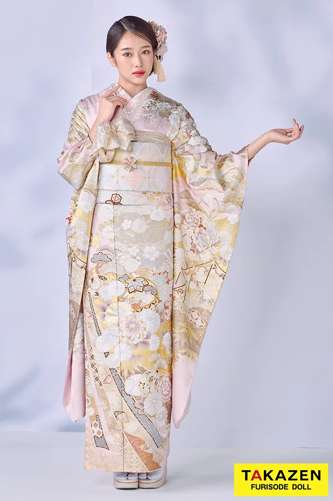 5ページ目｜ピンク色の振袖｜成⼈式の振袖レンタルならTAKAZEN、世界