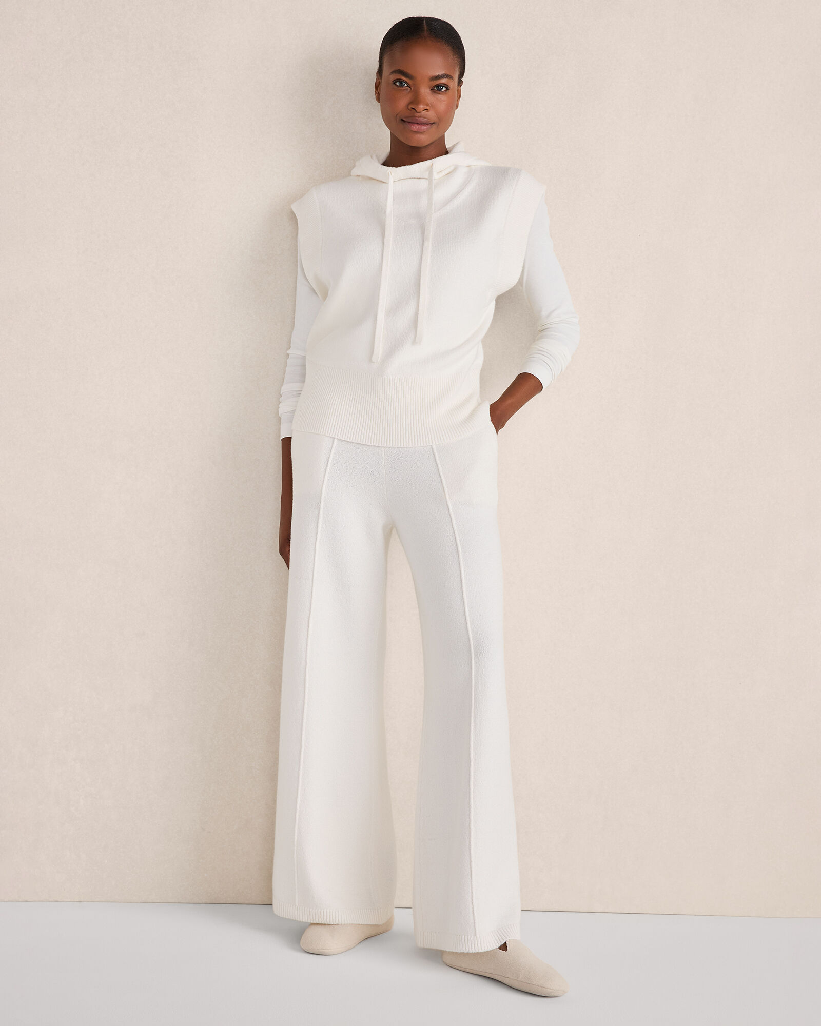 Organic Cotton Pintuck Wide Leg Pants | Haven Well Within