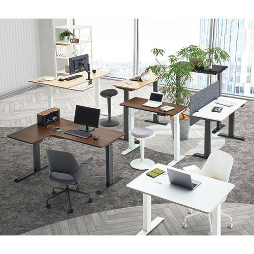 たのめーる】YAMAZEN メモリー付 電動昇降デスク 1200×700×710-1170mm