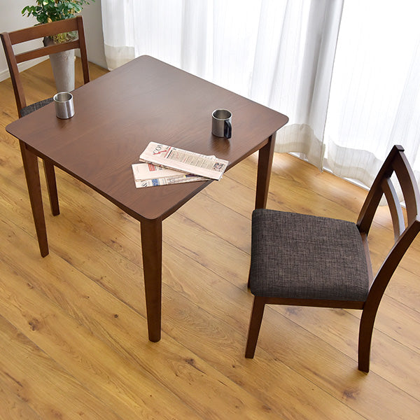 幅75］2人掛け ダイニングテーブル3点セット ダイニングテーブル+