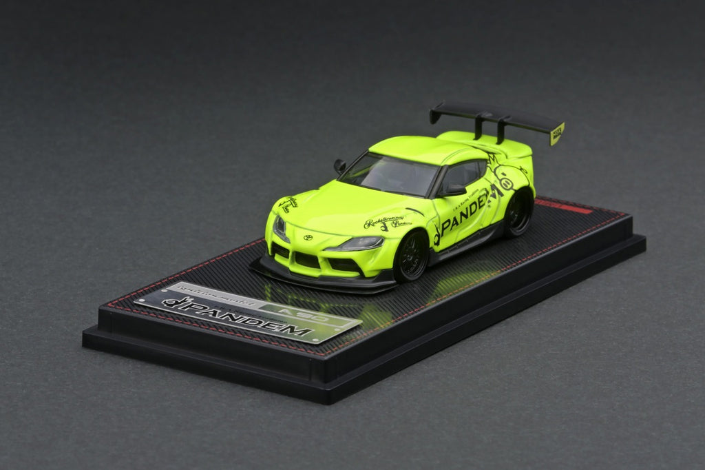 Ignition Model 1/64 PANDEM Supra (A90) Yellow Green – Tarmac Works