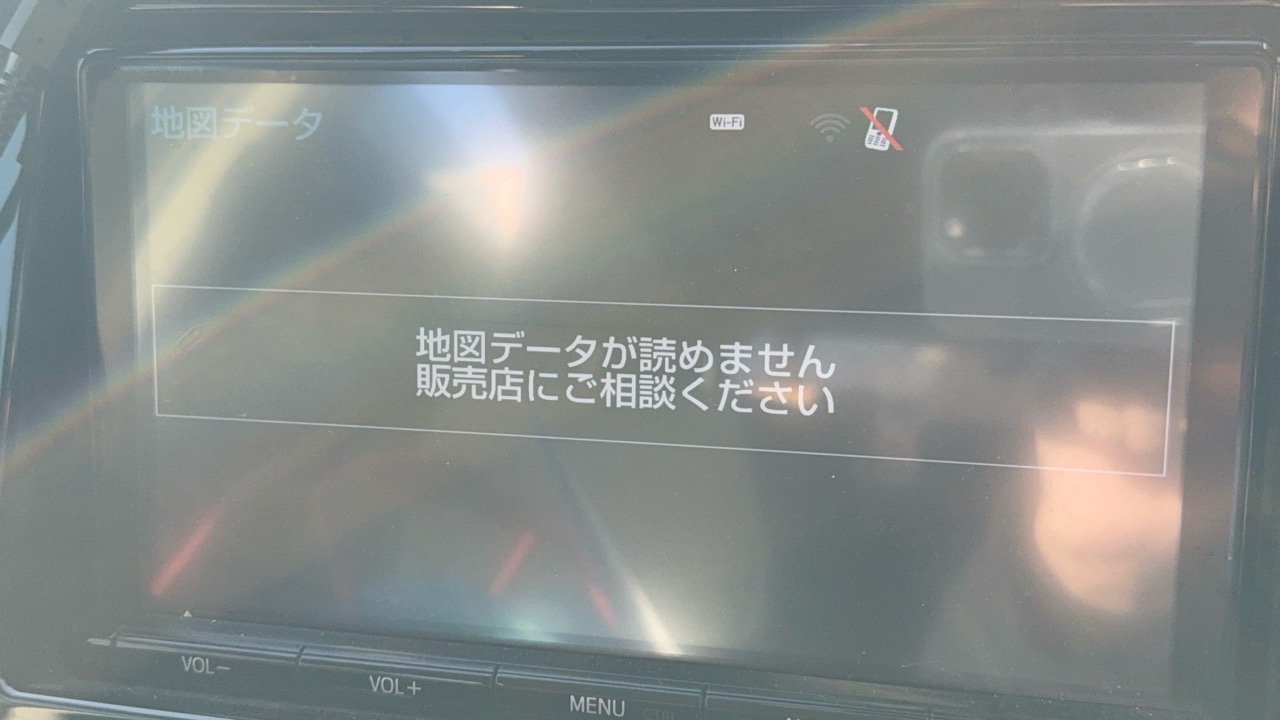 トヨタ純正ナビ NSZT-Y66T、地図データが読めませんというトラブル