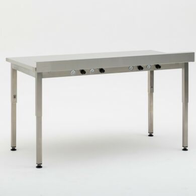 Work Station, Vibration-Free; 304 Stainless Steel, Solid Top, 48