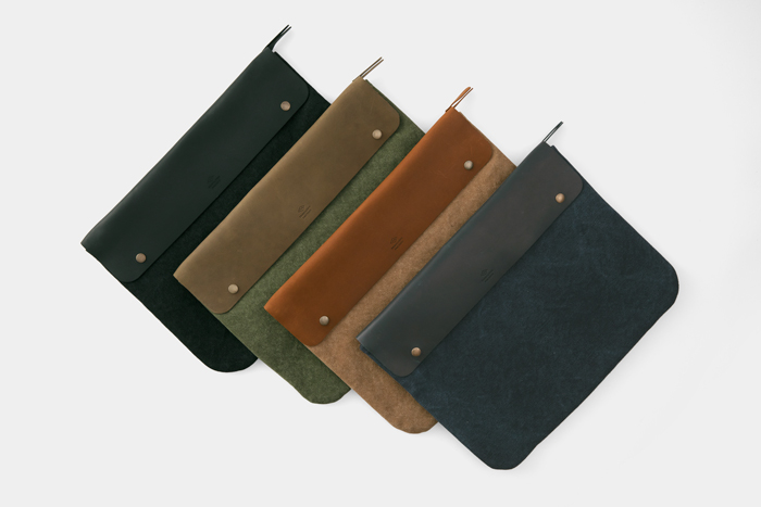 TF キャンバス ポーチ ＜L＞ 黒 (07100643)