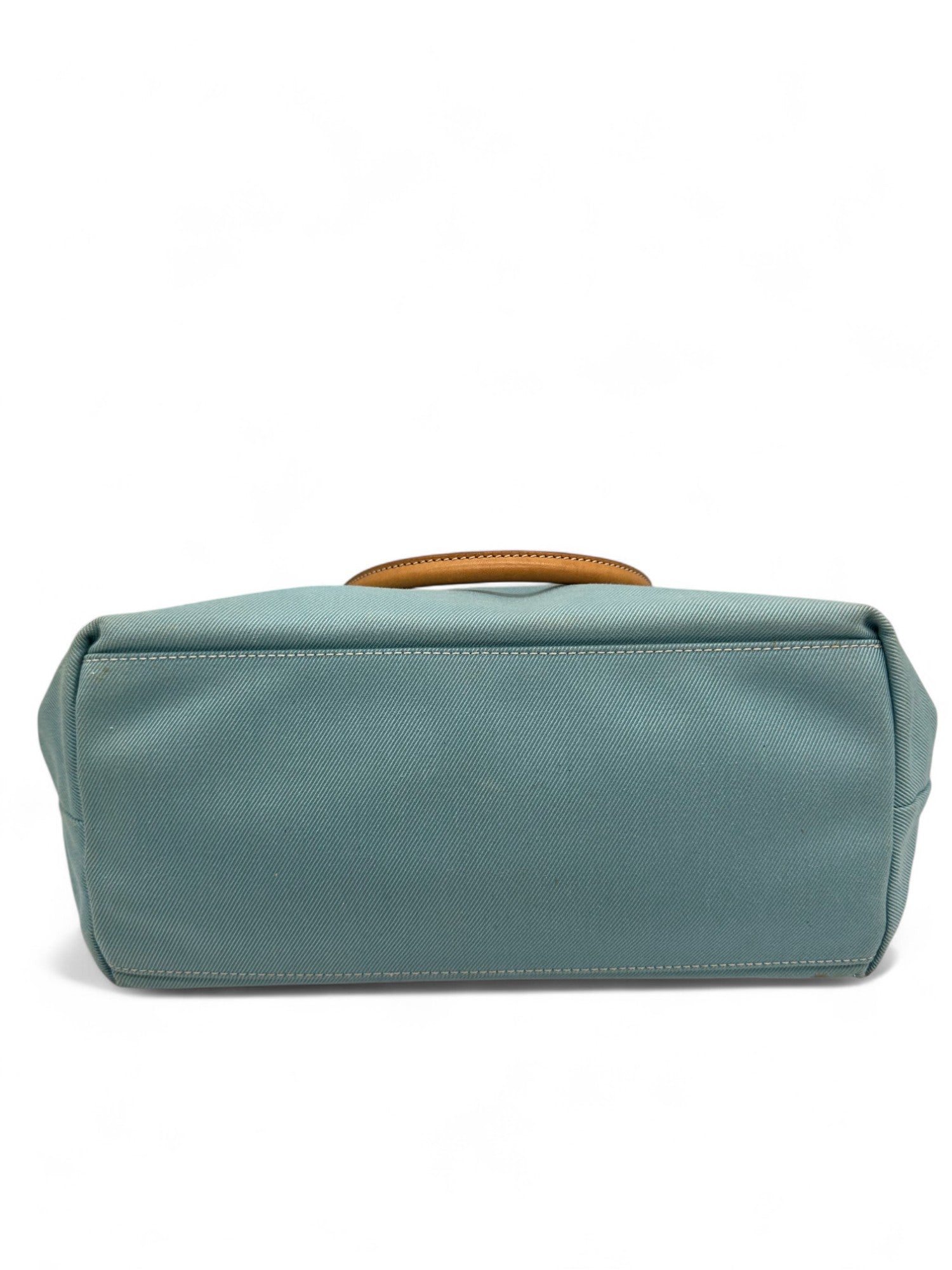 Vintage Burberry Blue Label Blue Nova Check Buckle Detail Tote Bag