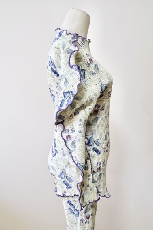 DECO depuis 1985 PRINT THERMAL UNEUNE TOPS ANTIQUE FLOWER - The