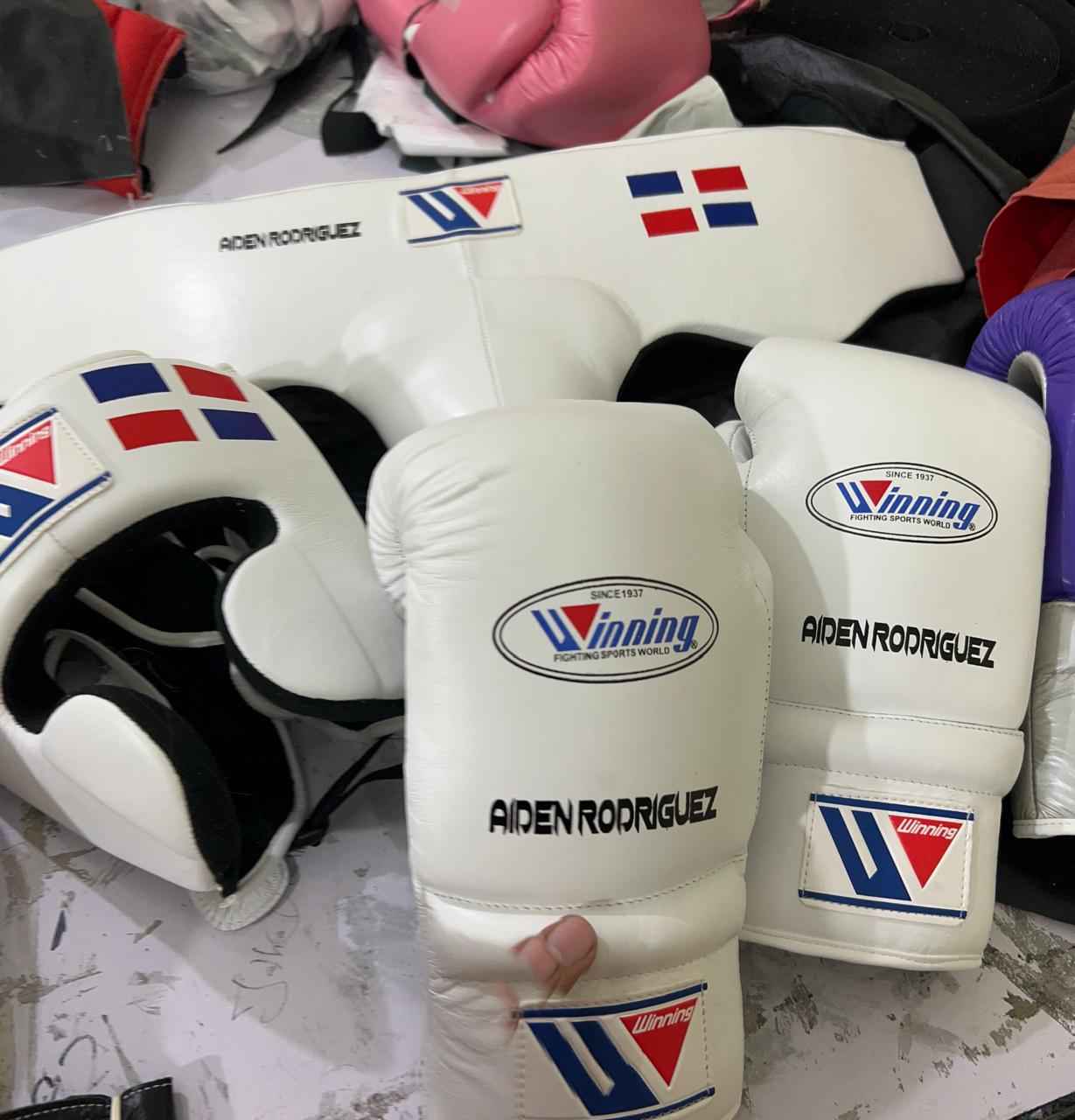 Winning Boxing Gloves – All White Professional Training & Sparring