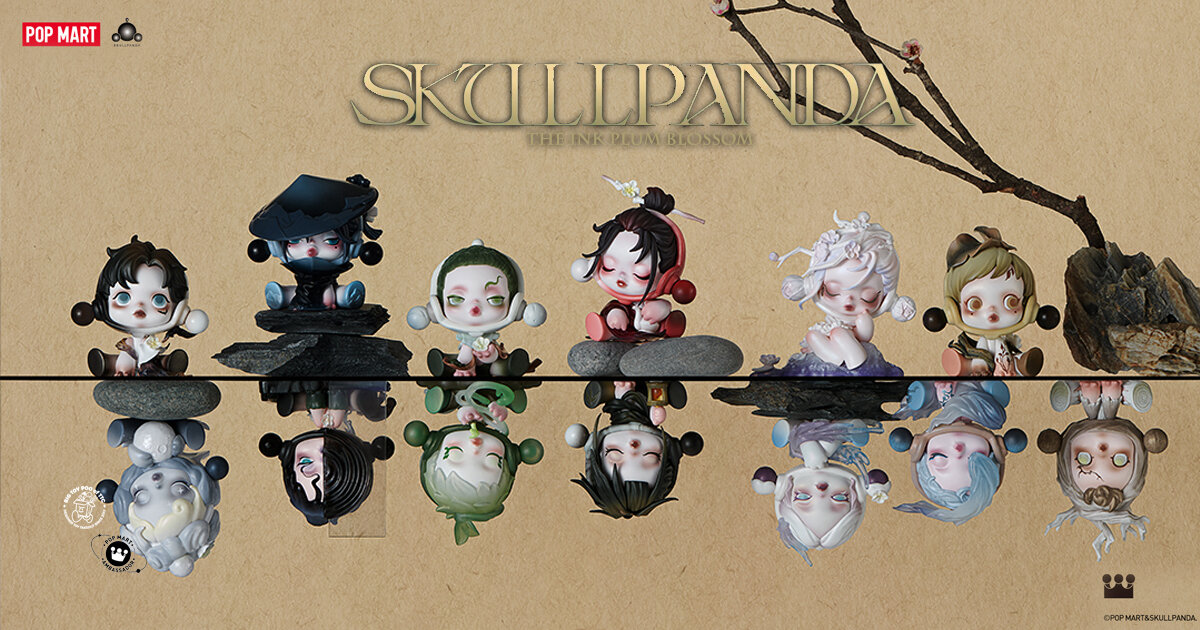 POP MART x SKULLPANDA The Ink Plum Blossom Blind Box Series - The