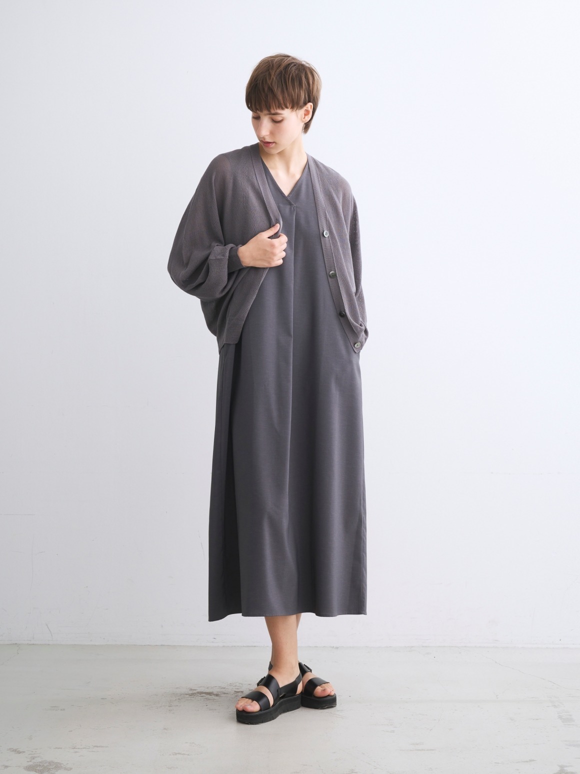 Drycotton whole garment cardigan｜スリードッツ オフィシャル