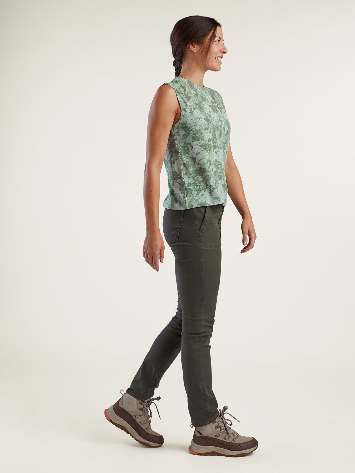 Women's Muscle Tank Top: Ravine - Canopy | Title Nine