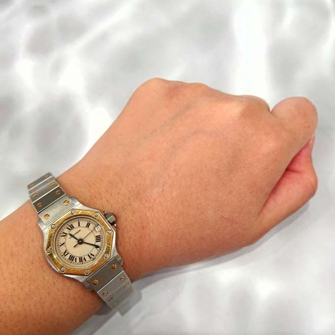 ヴィンテージ】Cartier サントスオクタゴン18YKPGのご紹介 - チック