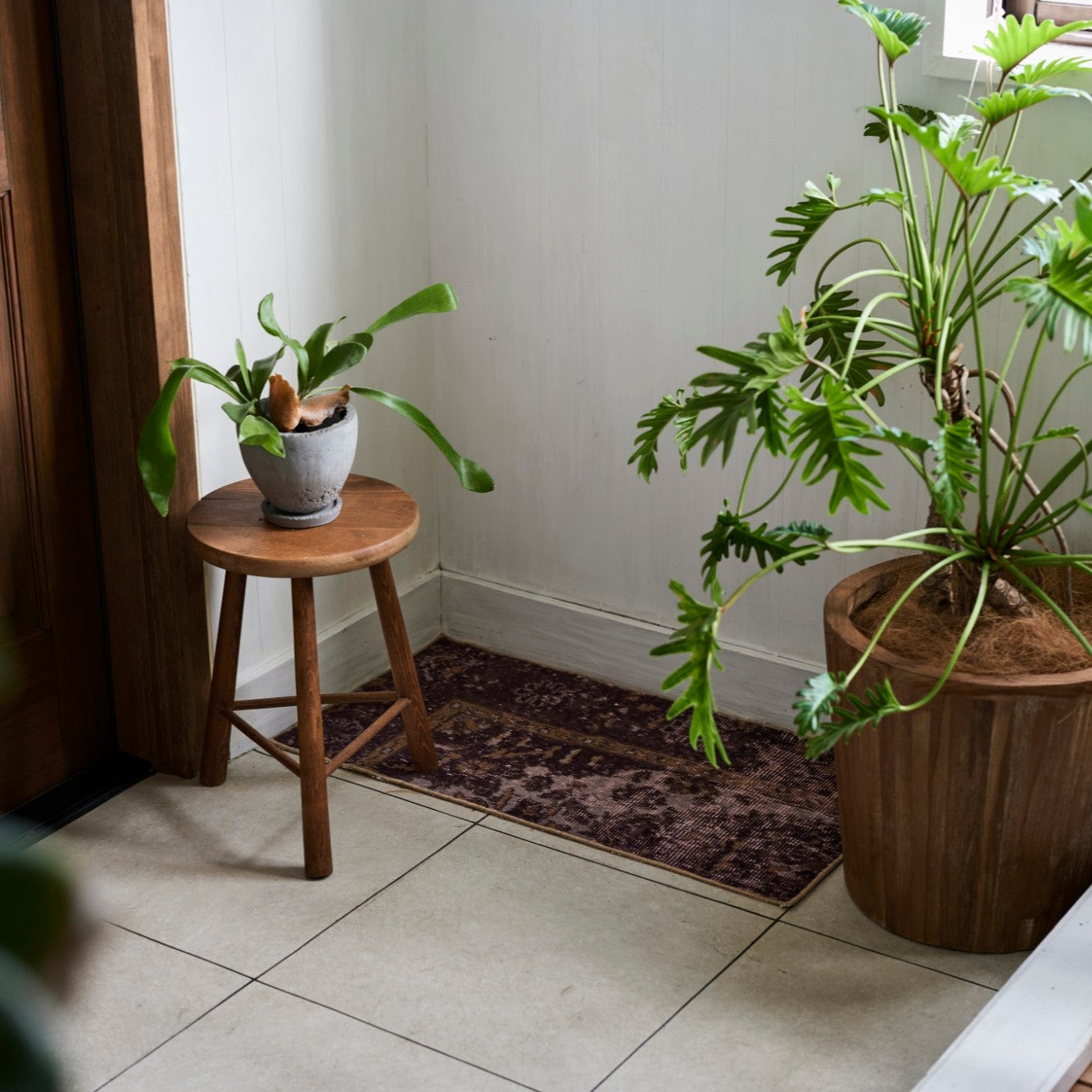 ヴィンテージラグ | トルコ・ドアサイズ No.03 | 赤紫色 | 84×43 – tiflo