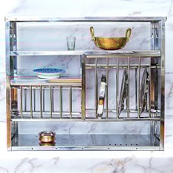 インディアンキッチンラック 食器棚 【大】 高さ：79.5cm程度 横幅