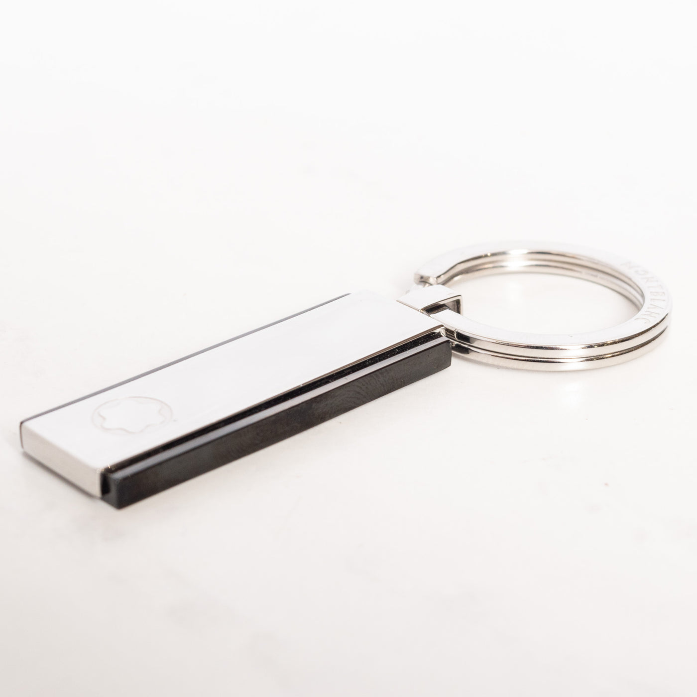 Montblanc Stainless Steel & Black Keyring 110173 - Preowned – Truphae