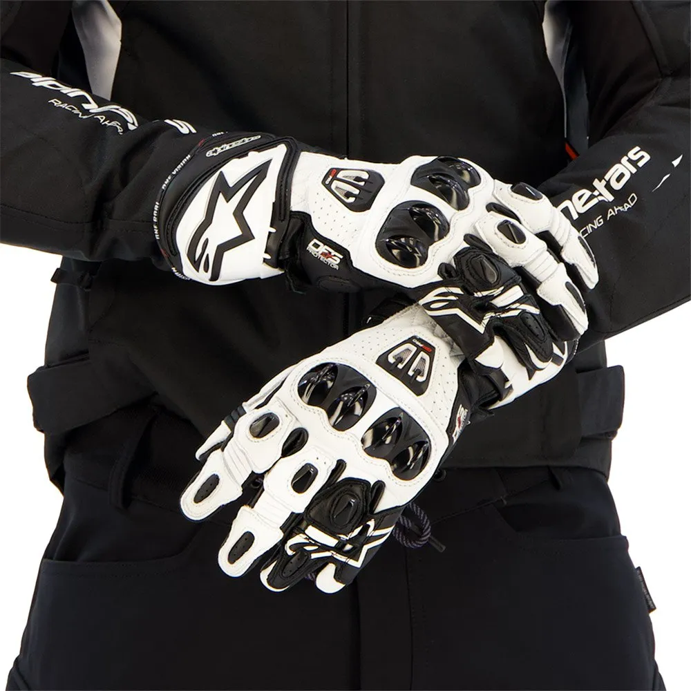 Alpinestars GP Pro R2 racing gloves White | Motardinn