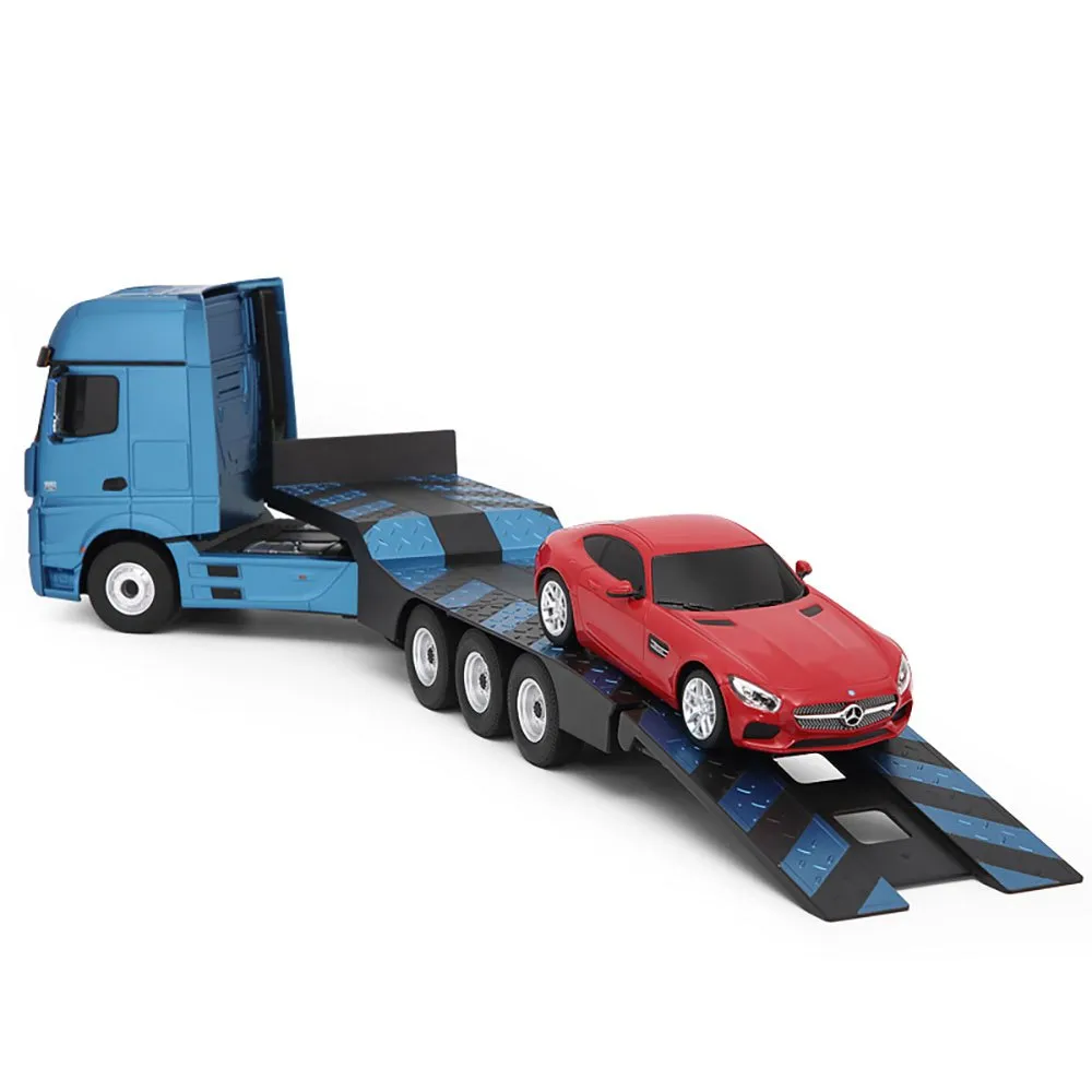 Rastar Truck With Rc Mercedes-Benz Actros Red/Yellow/Silver 74940