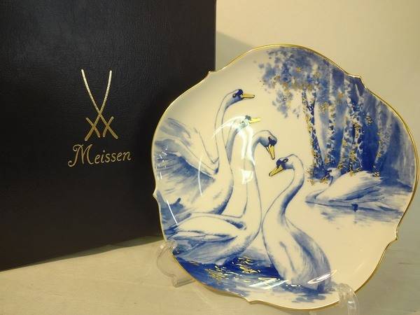 Meissen（マイセン） イヤープレート 2005年記念 白鳥を買取致しました