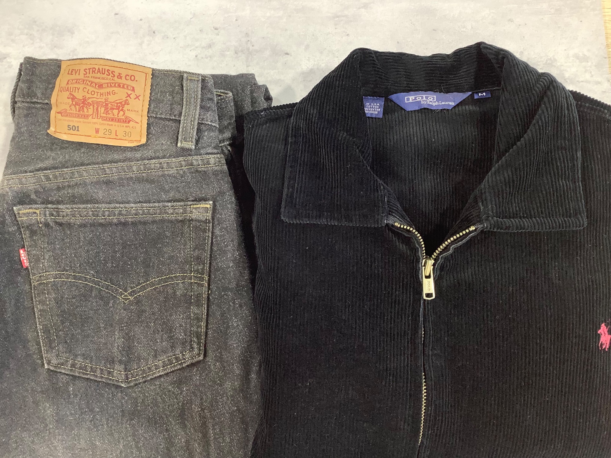 Polo Ralph Lauren USA製 ブラックコーデュロイジャケット が入荷