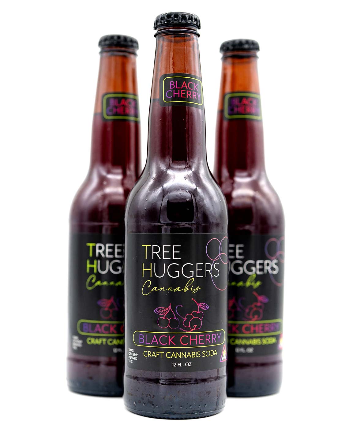 Craft Cannabis Soda 4 Pack – Black Cherry 10mg – Tree Huggers Cannabis