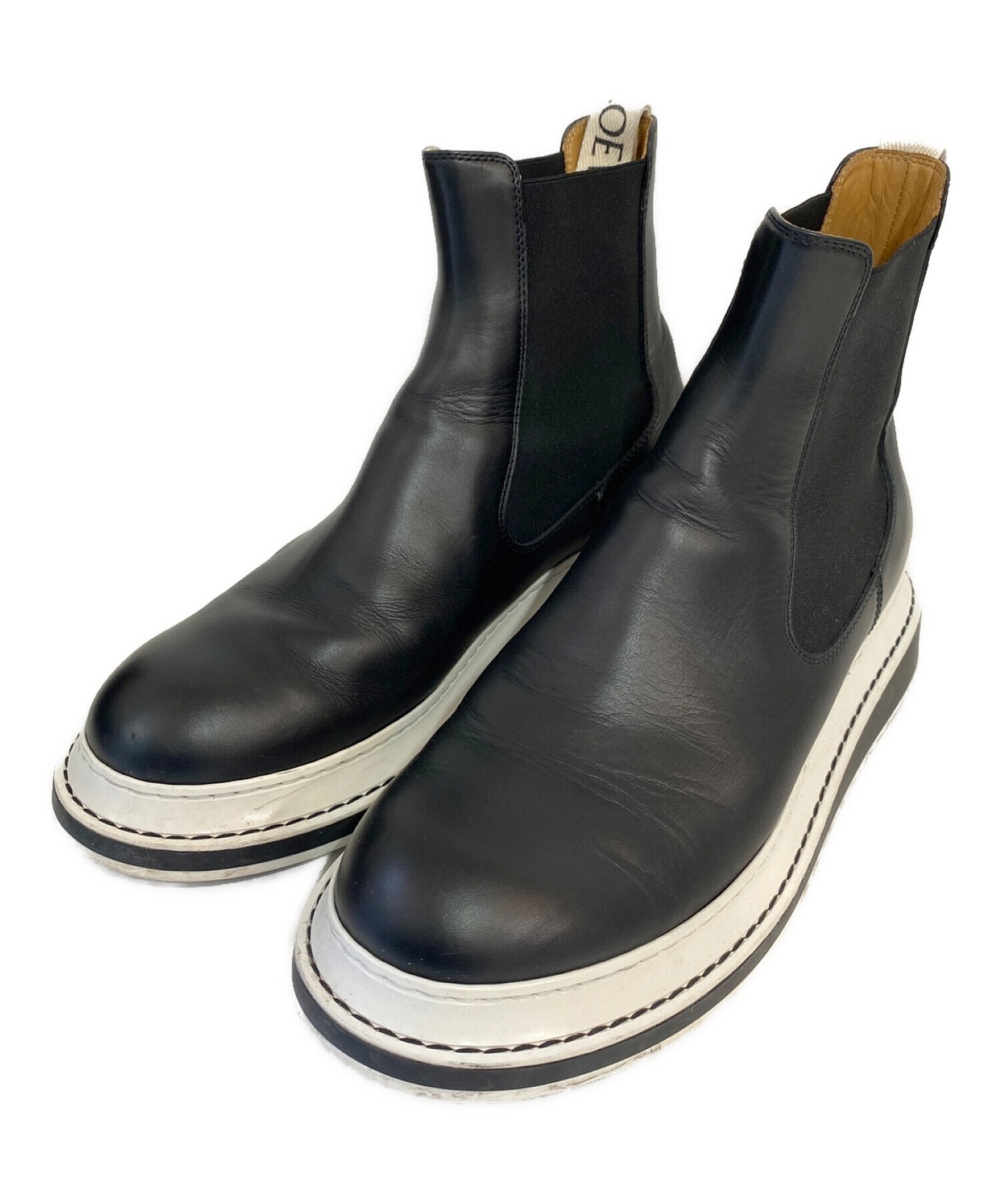 中古・古着通販】LOEWE (ロエベ) チェルシーブーツ ブラック サイズ:41