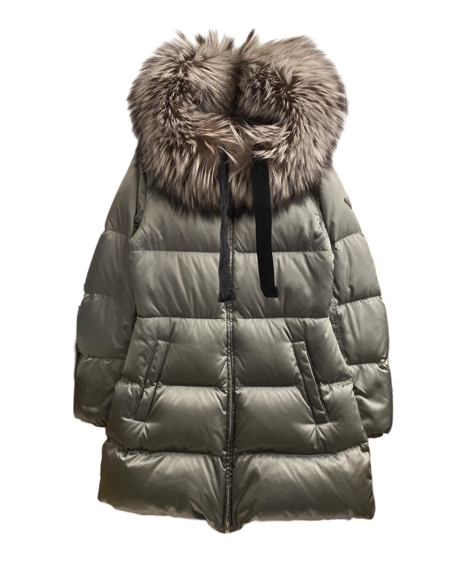 中古・古着通販】PRADA (プラダ) フォックスファーダウンコート カーキ