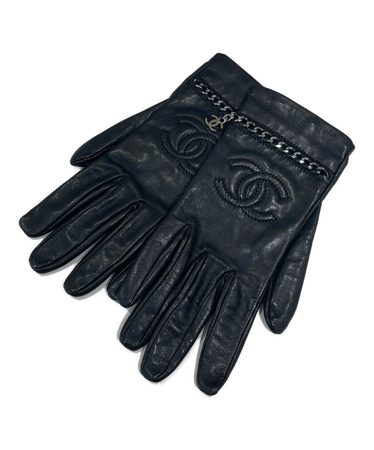 中古・古着通販】CHANEL (シャネル) ココマークレザーグローブ