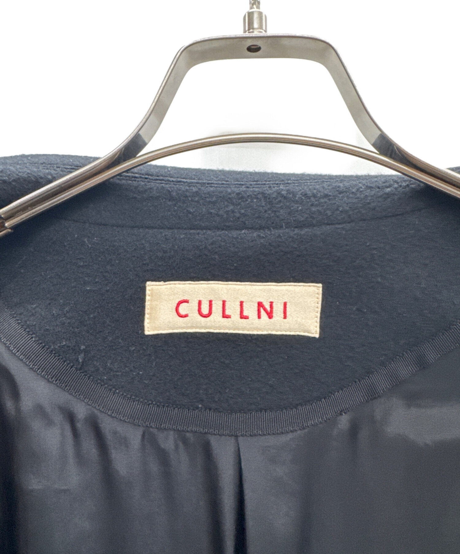 中古・古着通販】CULLNI (クルニ) タイロッケンコート ブラック サイズ