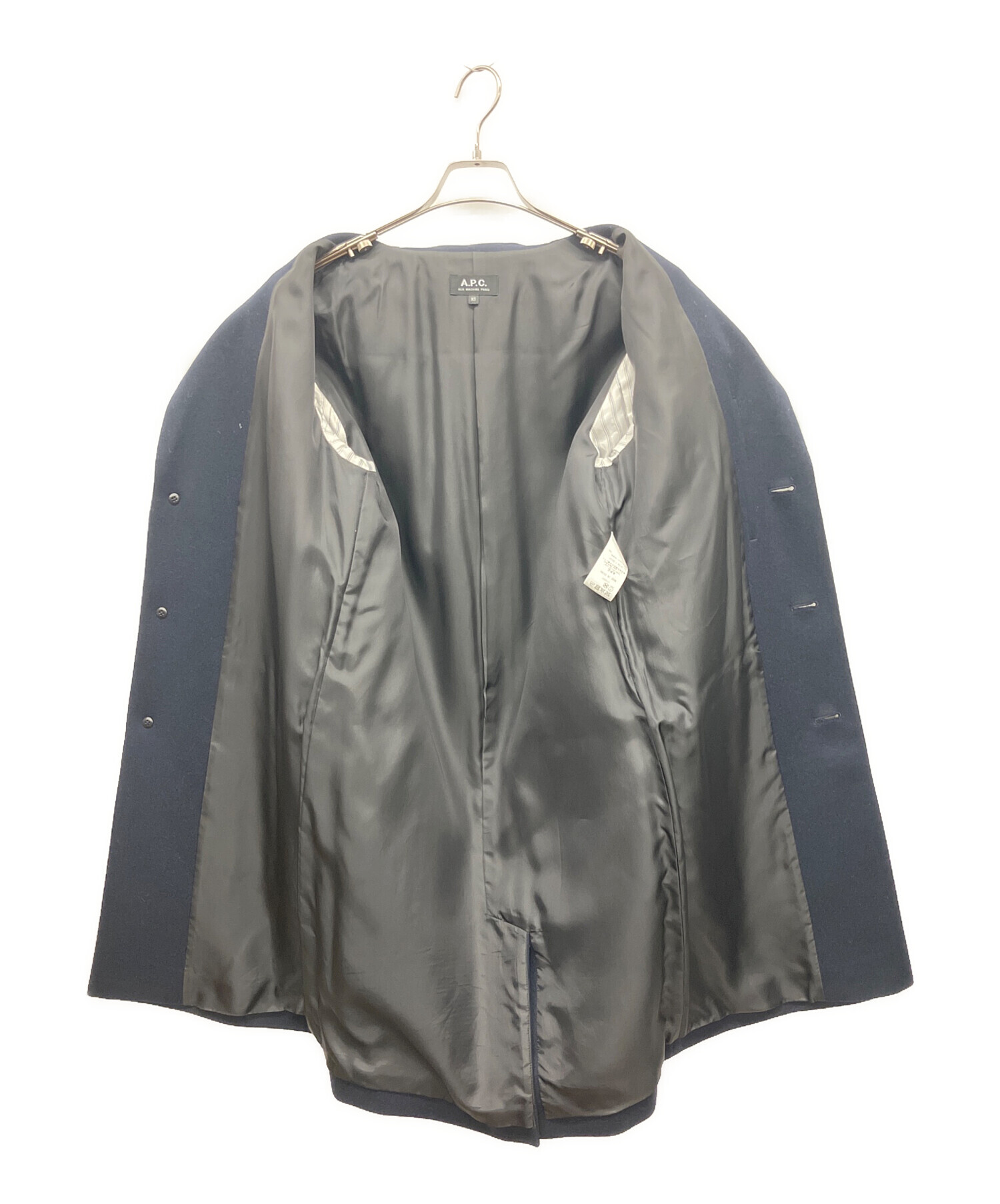中古・古着通販】A.P.C. (アーペーセー) チェスターコート ネイビー