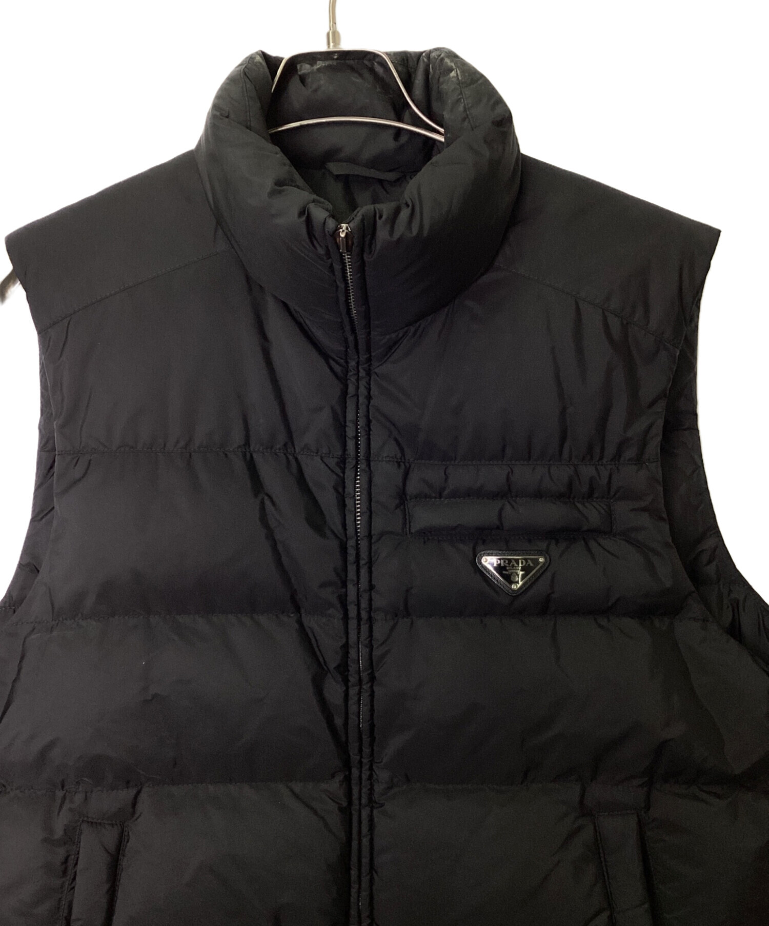 中古・古着通販】PRADA (プラダ) ダウンベスト ブラック サイズ:52